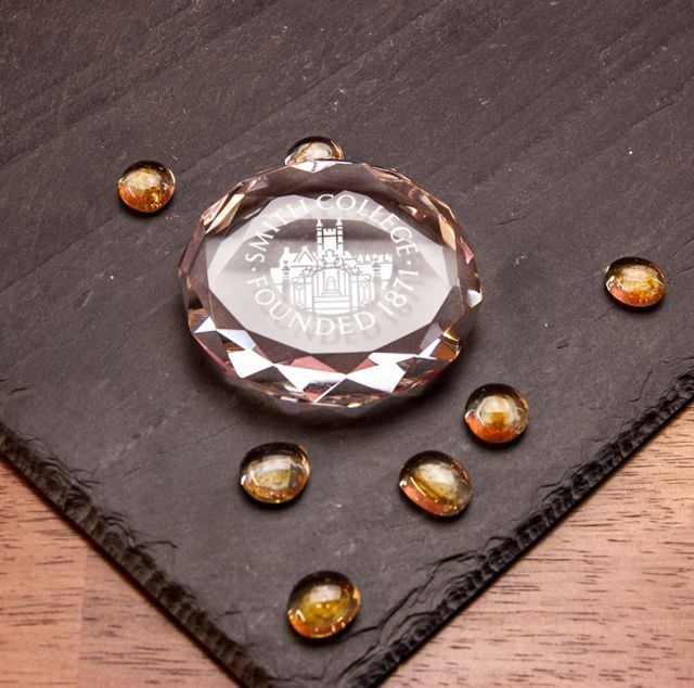 Smith College Crystal Paper Weight
