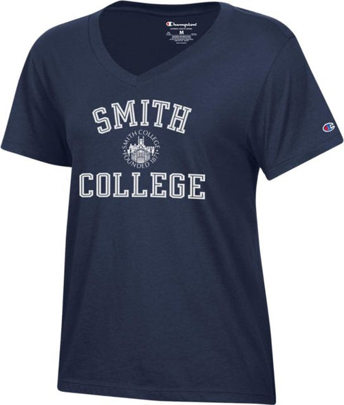 Smith College Women's V-Neck Short Sleeve T-Shirt