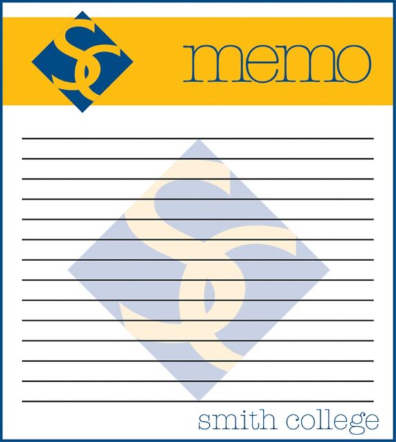 Smith College Pioneers Memo Pad 2 Pack