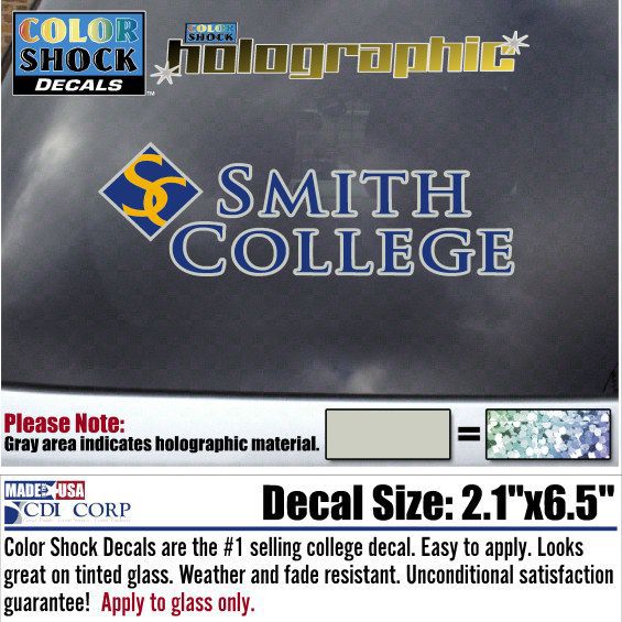 Smith College Hologram Decal