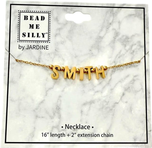 BEAD ME SILLY NECK/SILVR/    .