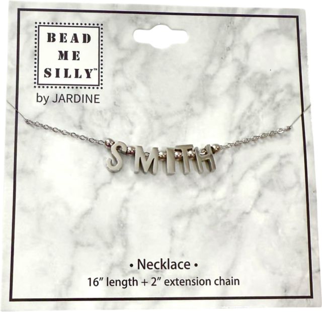 BEAD ME SILLY NECK/SILVR/    .