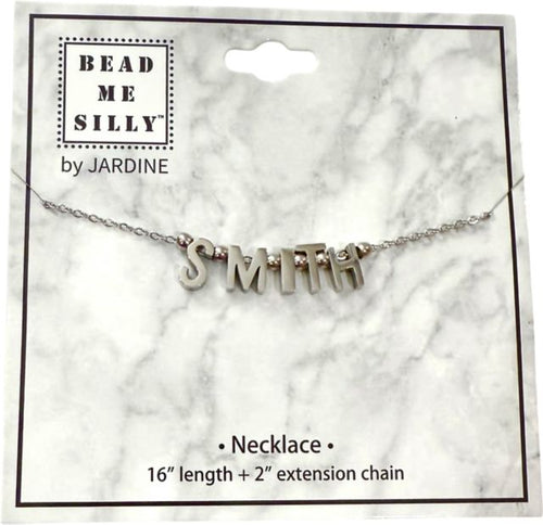 BEAD ME SILLY NECK/SILVR/    .