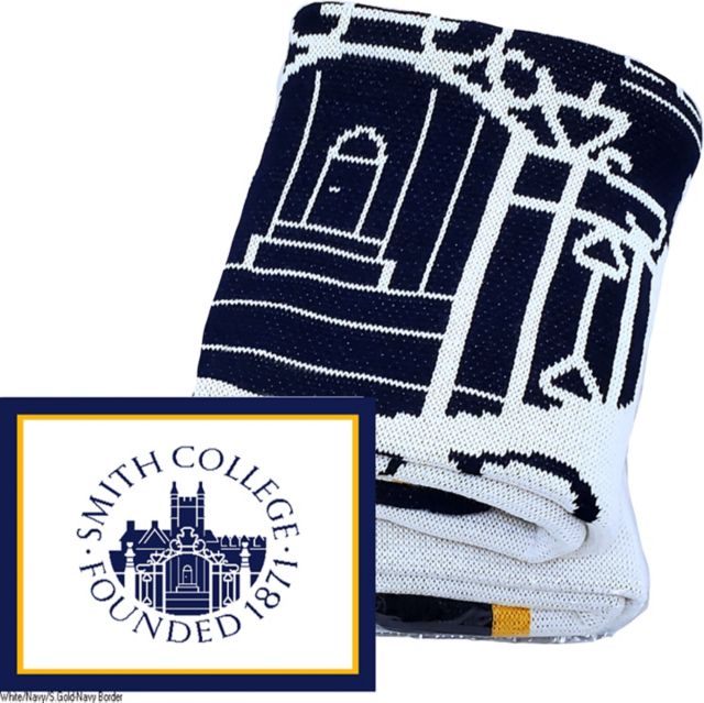 Smith College 63x53 Knit Blanket