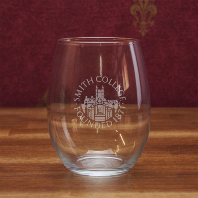 Smith College 21 oz. Stemless Wine Glass