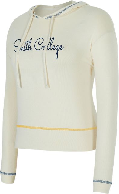 Smith College Women's Kaki Long Sleeve Hooded Top