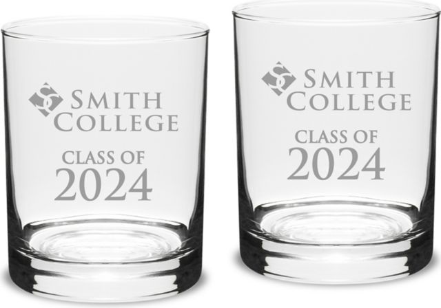 Smith College Class of 2024 14. oz Glass - Set of 2 - ONLINE ONLY