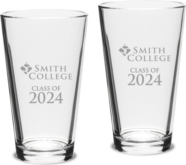 Smith College Class of 2024 16 oz. Glass - Set of 2 - ONLINE ONLY