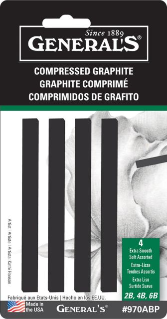 GRPHTE ART STICKS AST 4PK