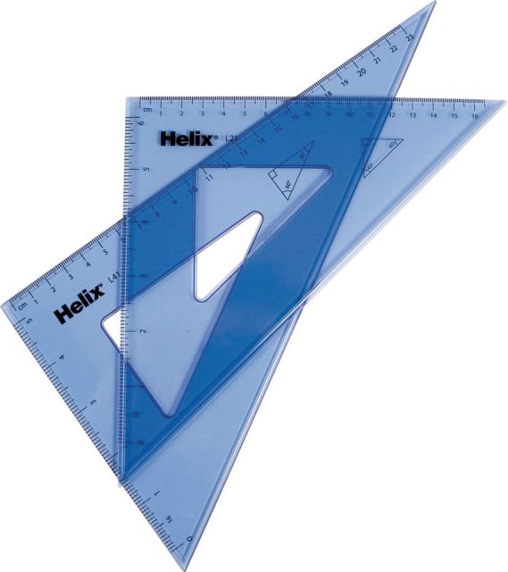 ACRYLIC TRIANGLE PAIR 45/60 10 INCH
