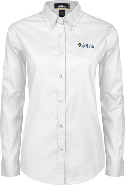 Smith College Ladies Twill Button Down Long Sleeve Primary Mark - ONLINE ONLY