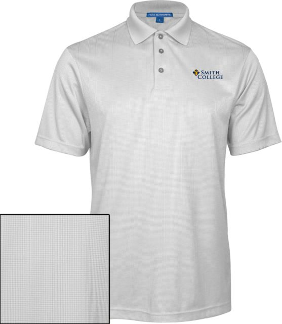 Smith College Performance Fine Jacquard Polo Primary Mark - ONLINE ONLY