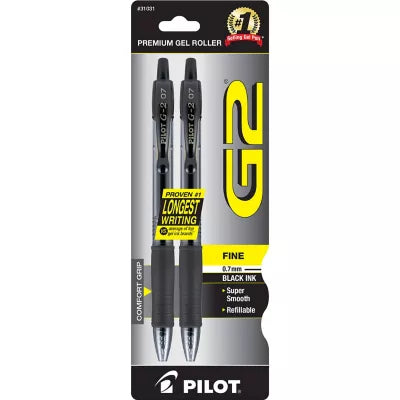 GEL PEN G2 2PK BLK - New (SKU: 728841)